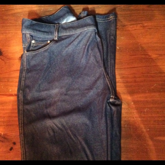 Women’s Spandex Legging Blue Jeans Medium - Picture 4 of 4